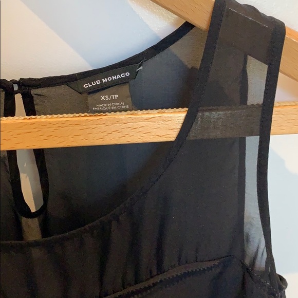 Club Monaco Tiered Ruffled Silk Top - Picture 5 of 9